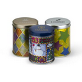 Tall Holiday Printed Gift Tins